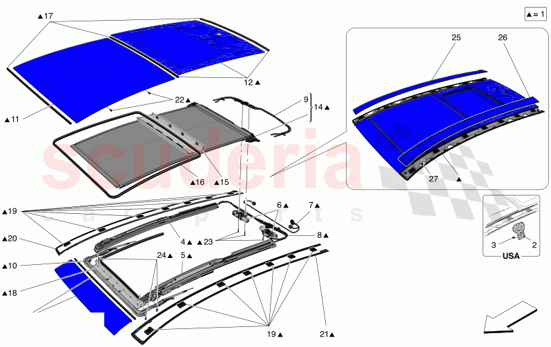 SUNROOF of Maserati Maserati Grecale Modena Automatic 2.0 T4 4WD 250HP MHEV