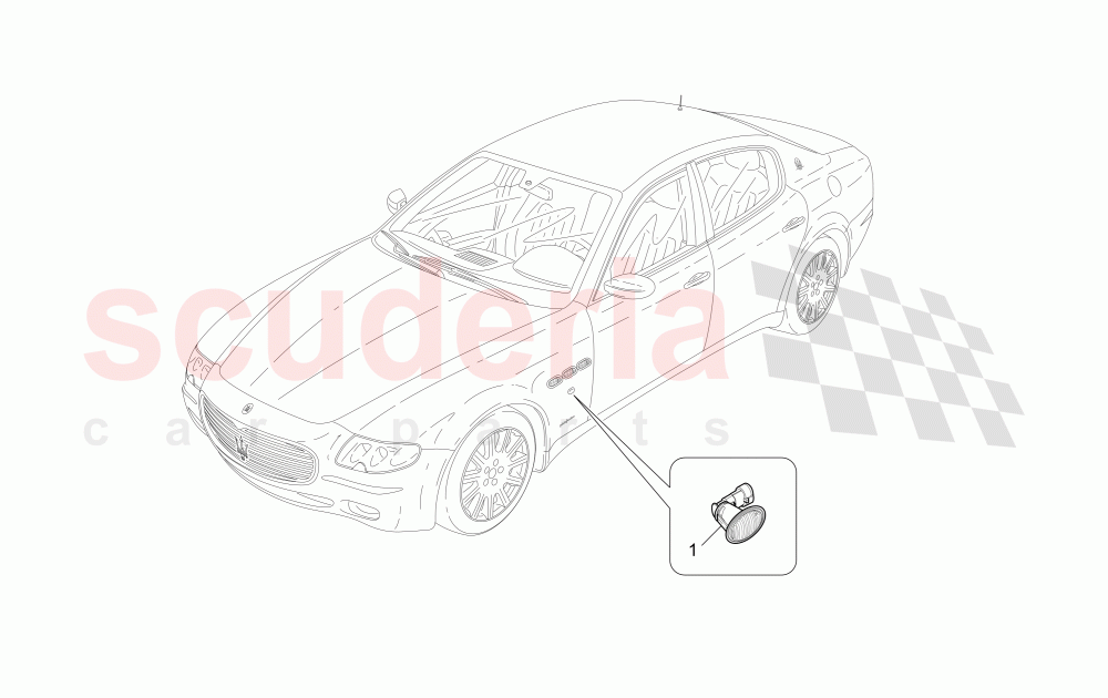 SIDE LIGHT CLUSTERS of Maserati Maserati Quattroporte (2008-2012) 4.2