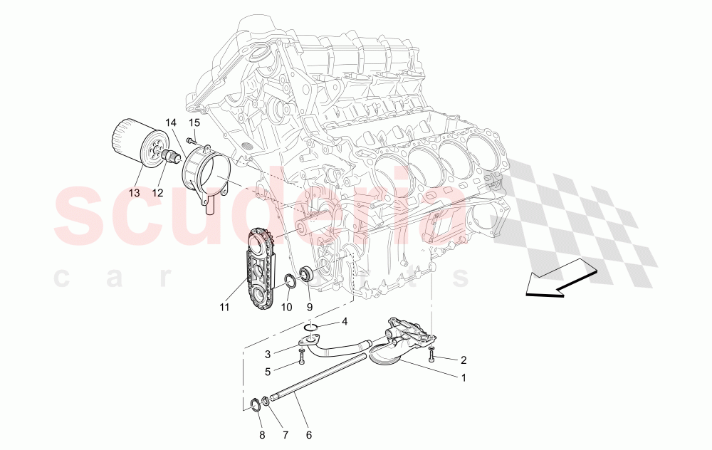 LUBRICATION SYSTEM: PUMP AND FILTER of Maserati Maserati GranCabrio (2016+) MC