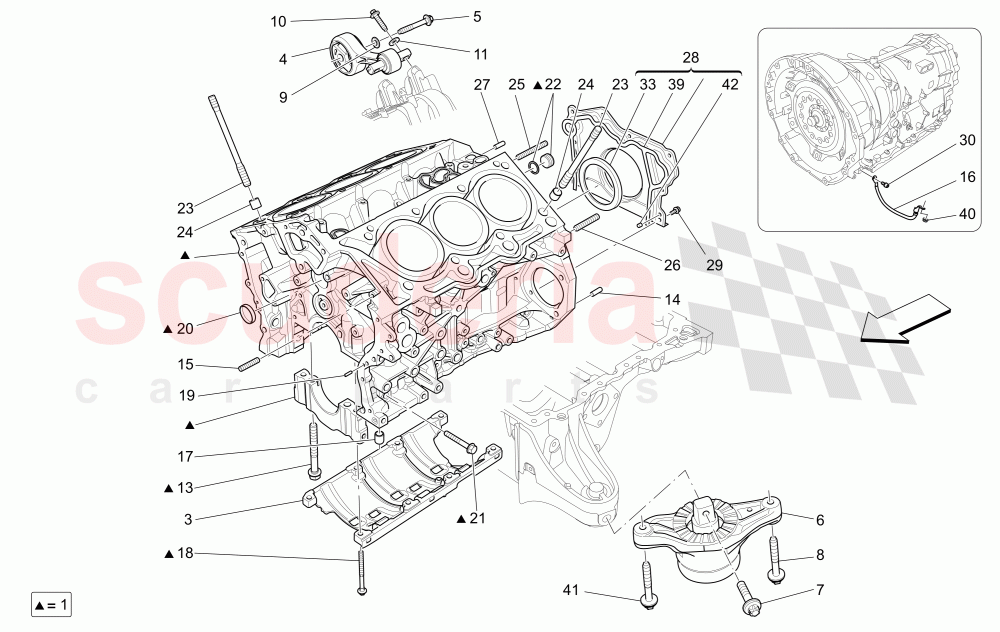 CRANKCASE of Maserati Maserati Levante (2017+)