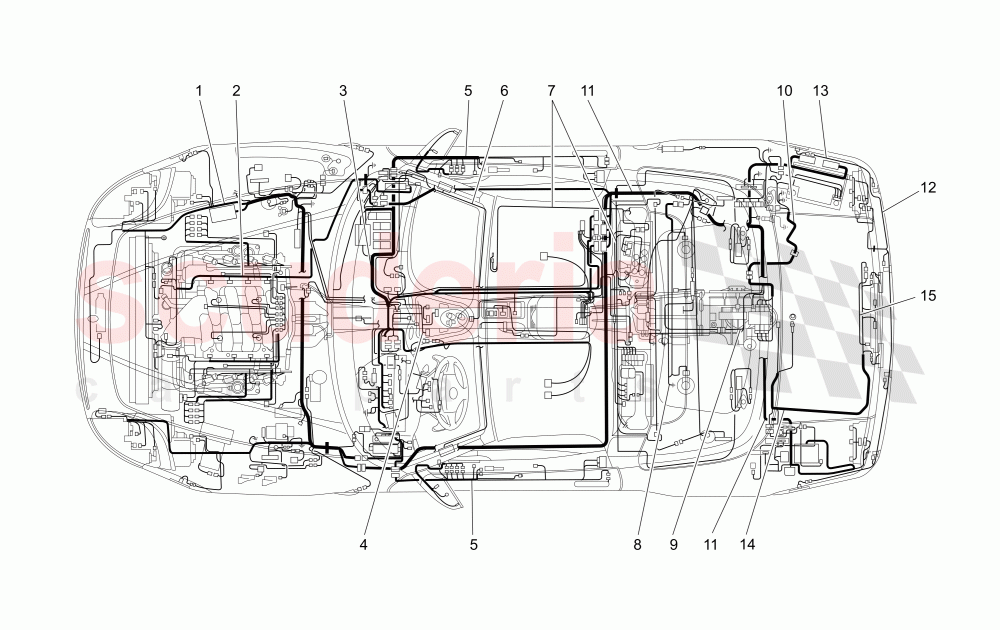 MAIN WIRING of Maserati Maserati 4200 Spyder (2005-2007) CC