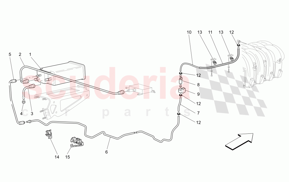 ANTIEVAPORATION SYSTEM (Available with: "GranSport MC Victory" Version) of Maserati Maserati GranSport Coupe (2005-2007)