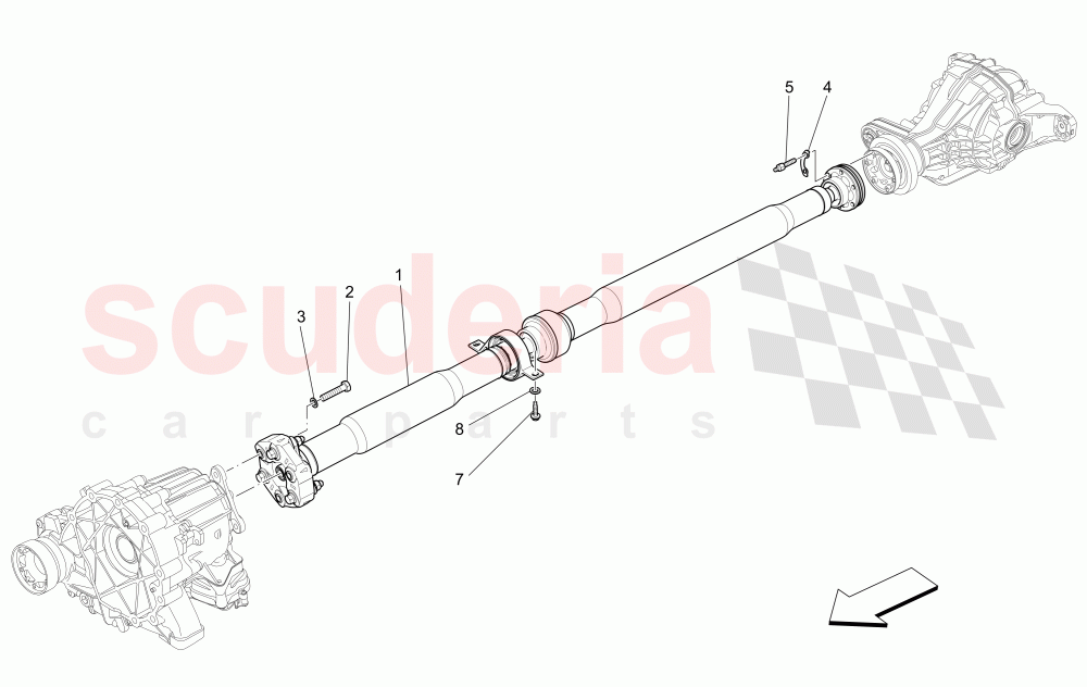 TRANSMISSION SHAFT of Maserati Maserati Levante (2017+) Diesel