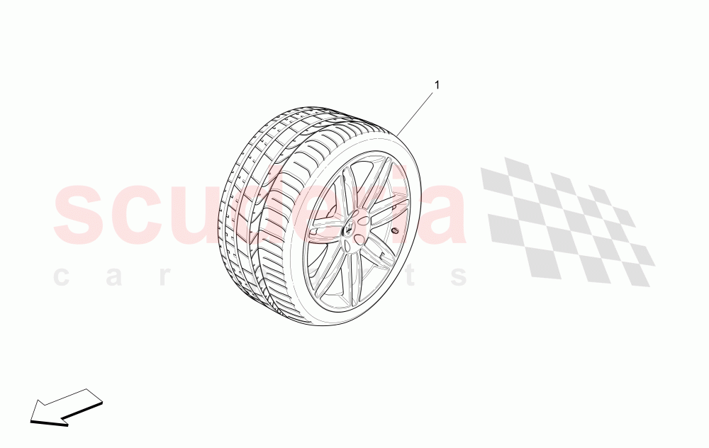 CPL. WHEELS of Maserati Maserati Ghibli (2014-2016) S