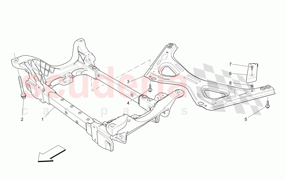 FRONT UNDERCHASSIS of Maserati Maserati Ghibli (2014-2016) Diesel