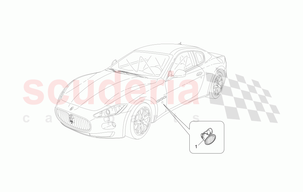 SIDE LIGHT CLUSTERS of Maserati Maserati GranTurismo (2014+) Auto