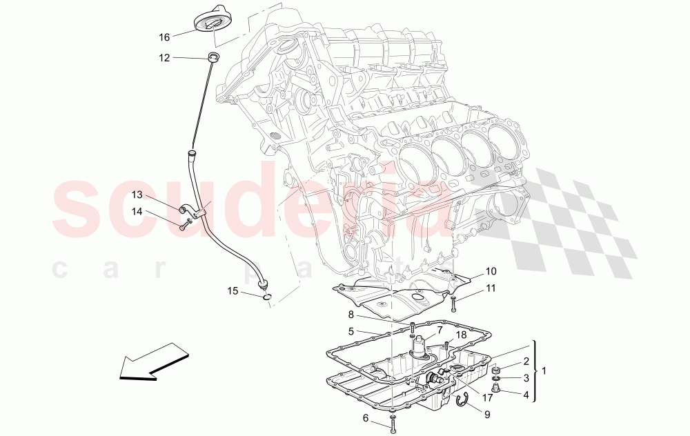 LUBRICATION SYSTEM: CIRCUIT AND COLLECTION of Maserati Maserati GranCabrio (2017+) Special Edition