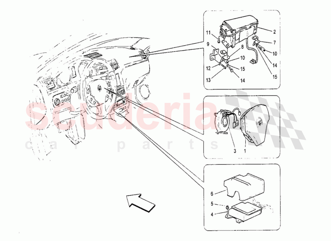 Front Air bag system of Maserati Maserati GranTurismo MC Stradale