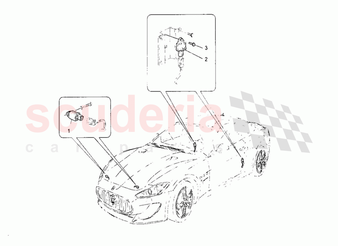 Crash Sensors of Maserati Maserati GranTurismo MC Stradale