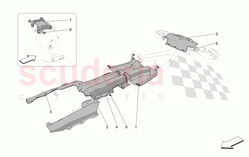 THERMAL INSULATING PANELS of Maserati Maserati Grecale Trofeo Automatic 3.0 BT V6 530HP