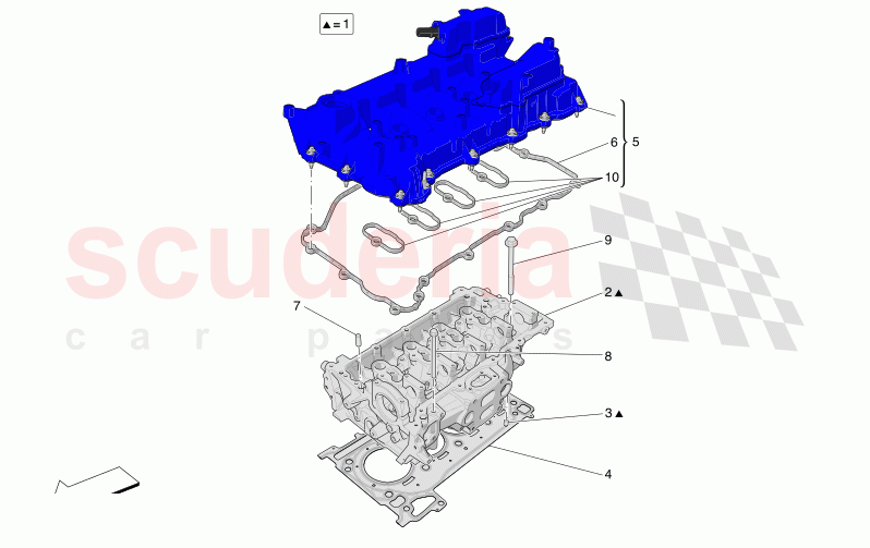 CYLINDER HEAD of Maserati Maserati Grecale GT Automatic 2.0 T4 4WD 300HP MHEV