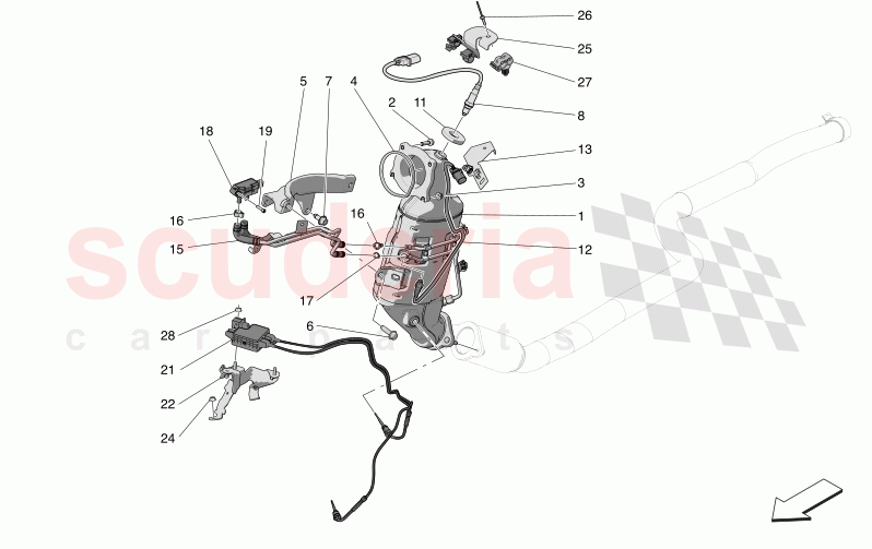 PRE-CATALYTIC CONVERTERS AND CATALYTIC CONVERTERS of Maserati Maserati Grecale Modena Automatic 2.0 T4 4WD 330HP MHEV