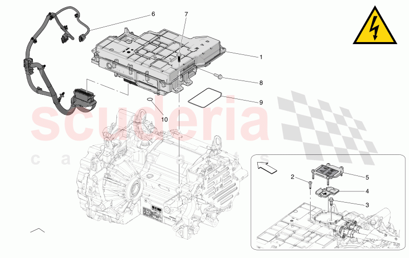 FRONT ELECTRIC AXLE - INVERTER of Maserati Maserati Grecale Folgore Automatic 4WD BEV 400 kW