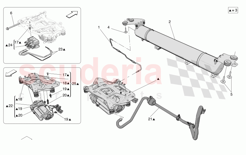 AIR SUSPENSION SYSTEM of Maserati Maserati Grecale Folgore Automatic 4WD BEV 400 kW