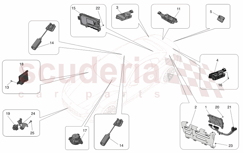 IT SYSTEM of Maserati Maserati GranCabrio M189 TROFEO  AUTOMATIC 4WD 3.0 BT V6 550 HP