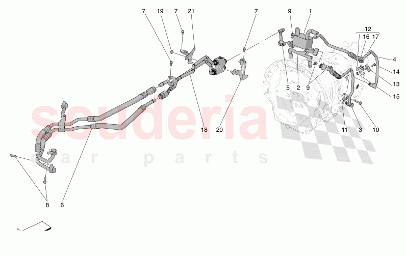 LUBRICATION AND GEARBOX OIL COOLING of Maserati Maserati Grecale Trofeo Automatic 3.0 BT V6 530HP