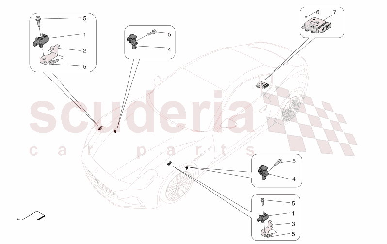 ELECTRONIC CONTROL (SUSPENSION) of Maserati Maserati GranTurismo M189 MODENA  AUTOMATIC 4WD 3.0 BT V6 490 HP