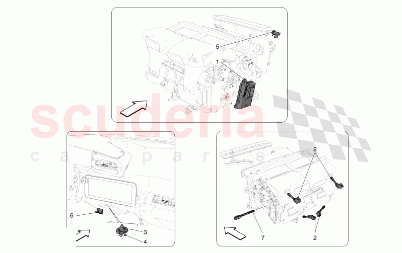 A/C UNIT: ELECTRONIC CONTROL of Maserati Maserati MC20 Icona Automatic 3.0 BT V6 2WD 630HP