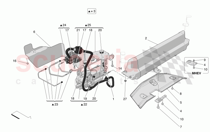 AIR SUSPENSION SYSTEM of Maserati Maserati Grecale GT Automatic 2.0 T4 4WD 300HP MHEV