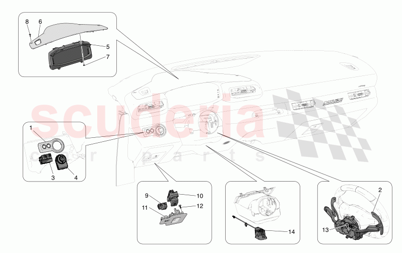DASHBOARD DEVICES of Maserati Maserati MC20 Leggenda Automatic 3.0 BT V6 2WD 630HP