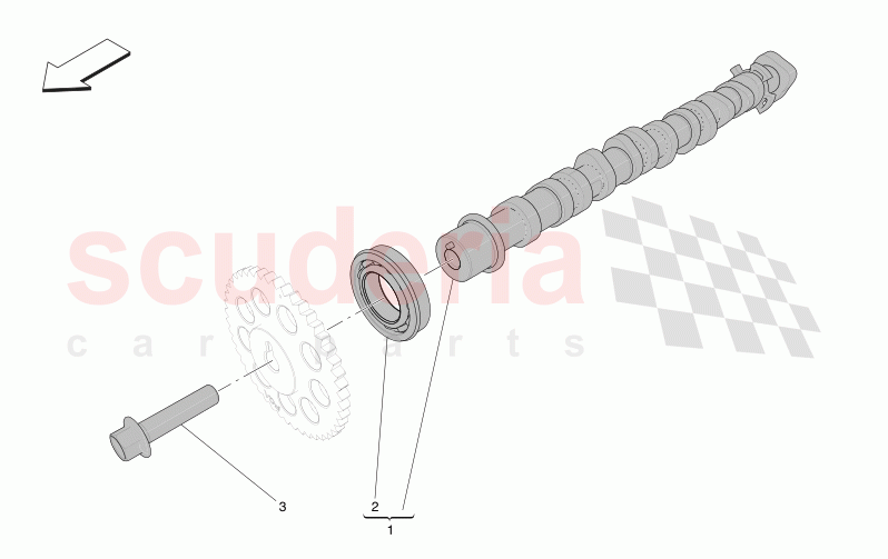 CYLINDER HEAD CAMSHAFTS of Maserati Maserati Grecale Modena Automatic 2.0 T4 4WD 250HP MHEV