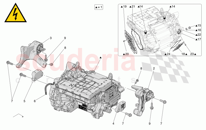 REAR ELECTRIC AXLE - POWERTRAIN of Maserati Maserati Grecale Folgore Automatic 4WD BEV 400 kW