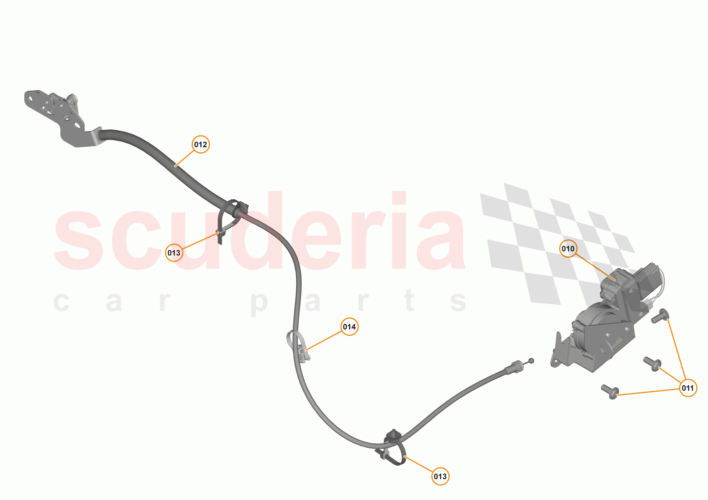 6 - CLOSURES - 6.10 - TAILGATE / ENGINE COVER LATCH of McLaren McLaren 540C Coupe