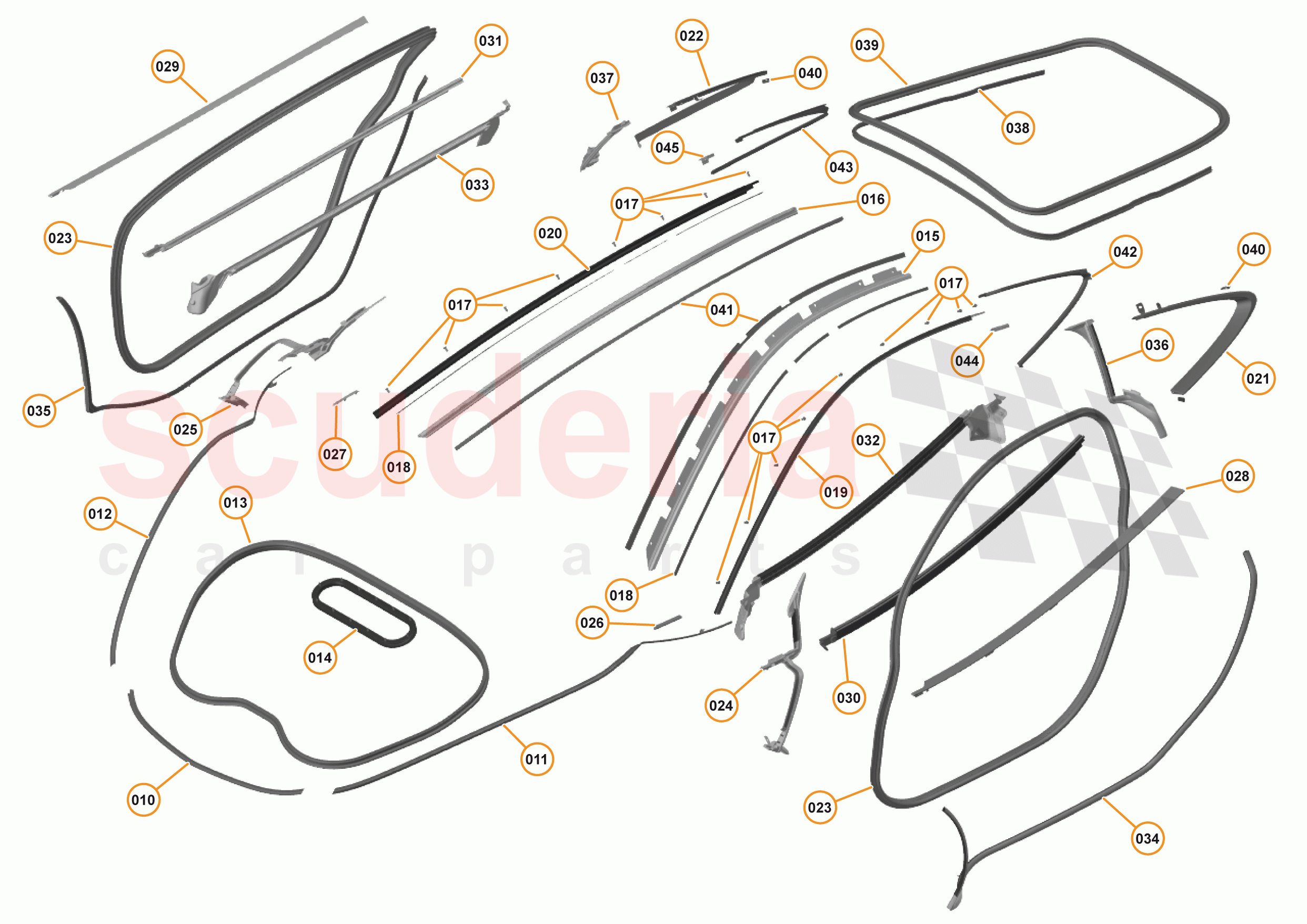 6 - CLOSURES - 6.11 - CLOSURE SEALS of McLaren McLaren 570GT