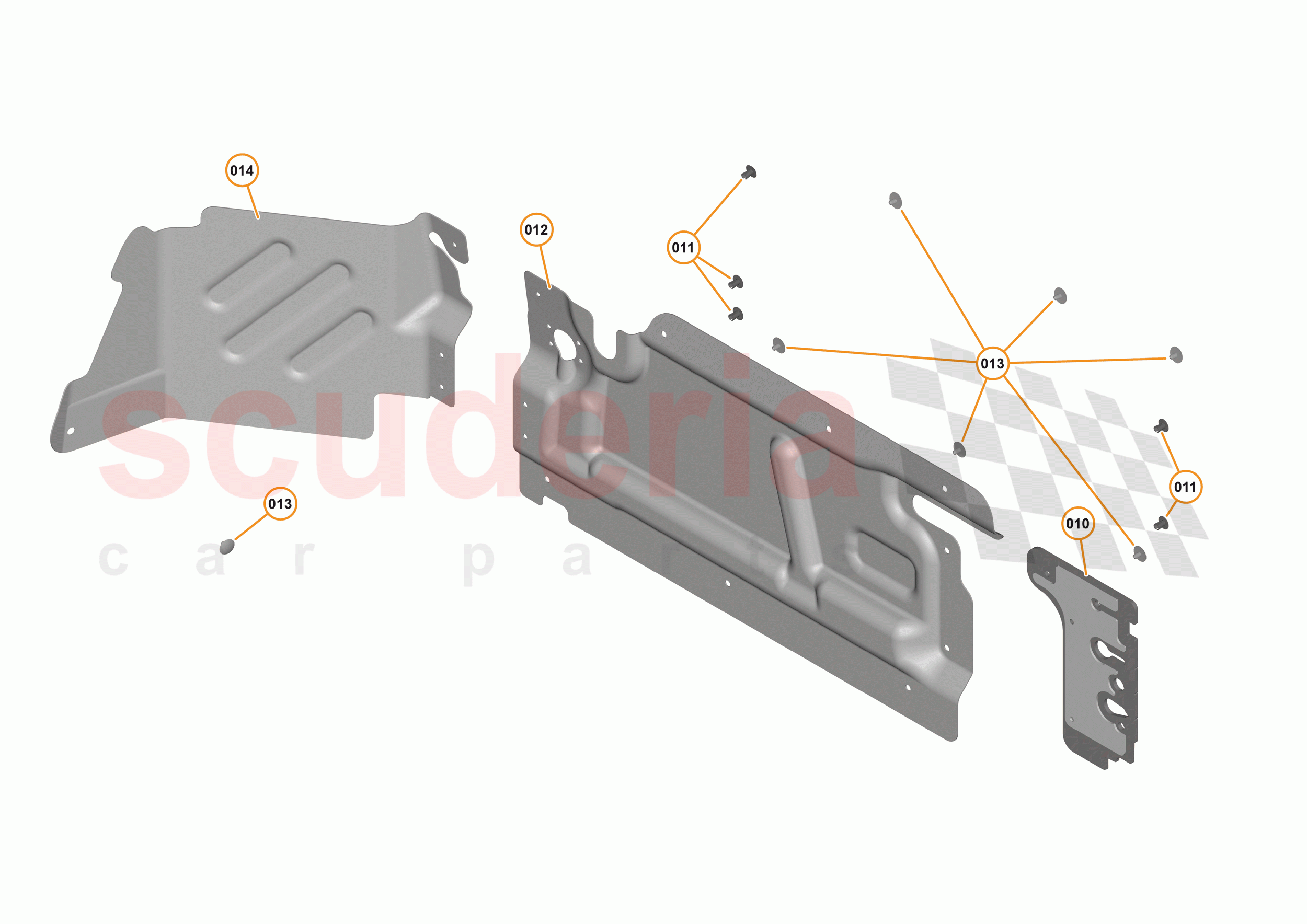 31 - HEAT INSULATION - 31.2 - HEATSHIELDS - VEHICLE MOUNTED of McLaren McLaren 570S Coupe