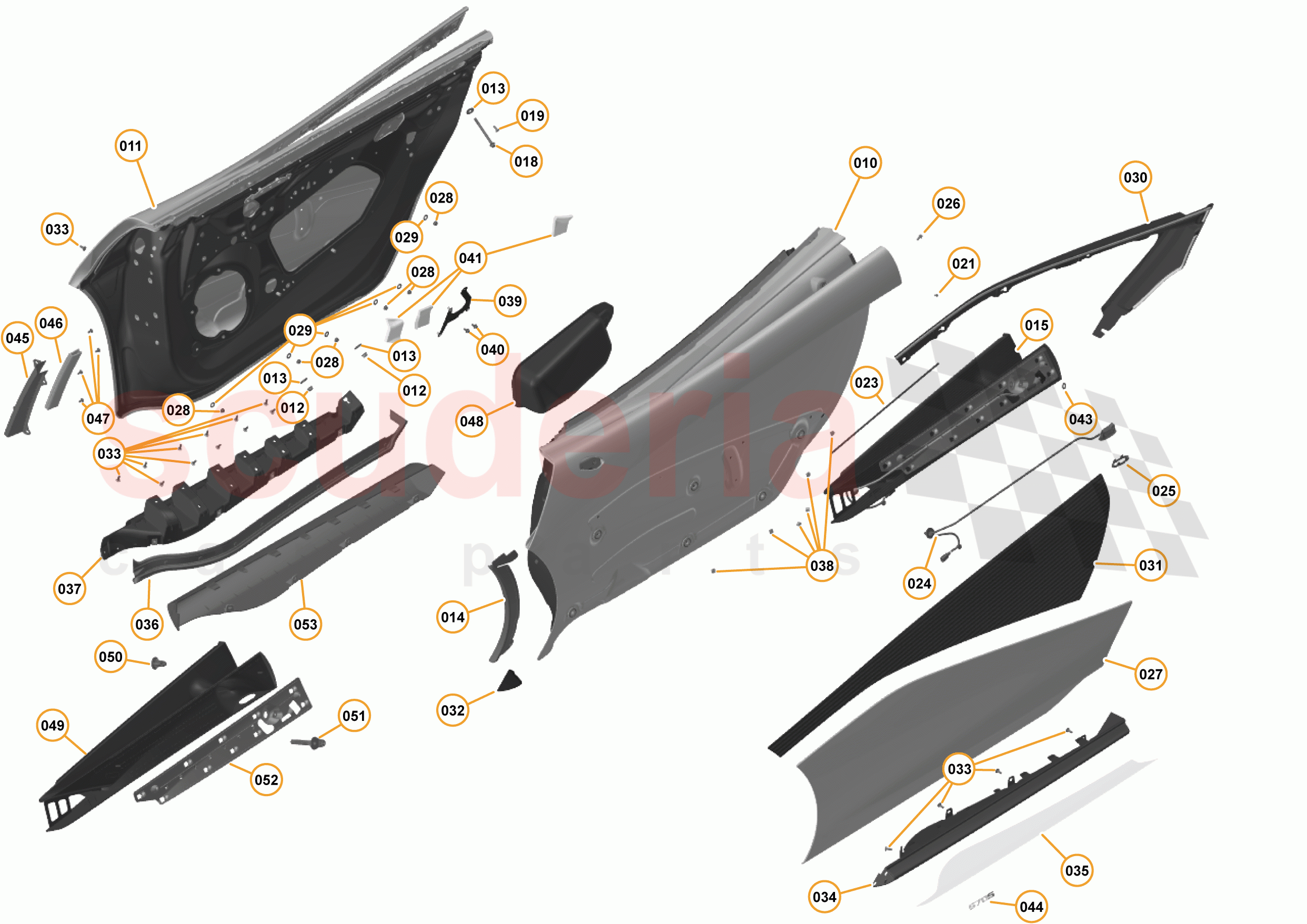 6 - CLOSURES - 6.4 - DOOR STRUCTURE of McLaren McLaren 540C Coupe