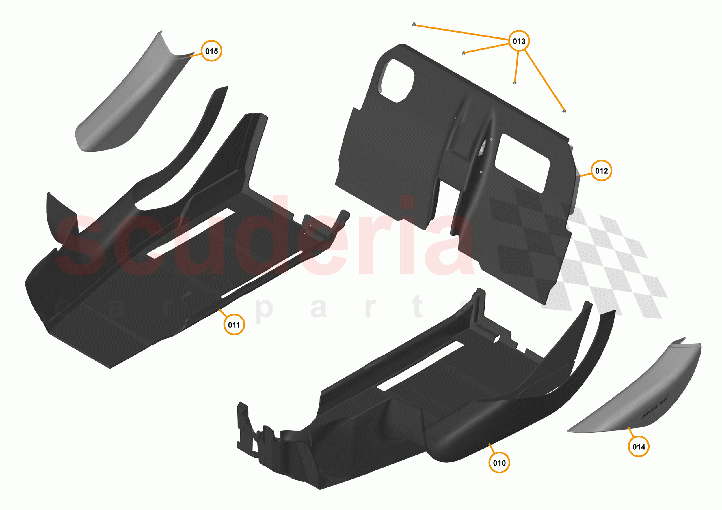 49 - INTERIOR SYSTEMS - 49.14 - LOWER & REAR TRIM - CARPETS, SILL COVERS & BULKHEAD TRIM of McLaren McLaren 720S Coupe