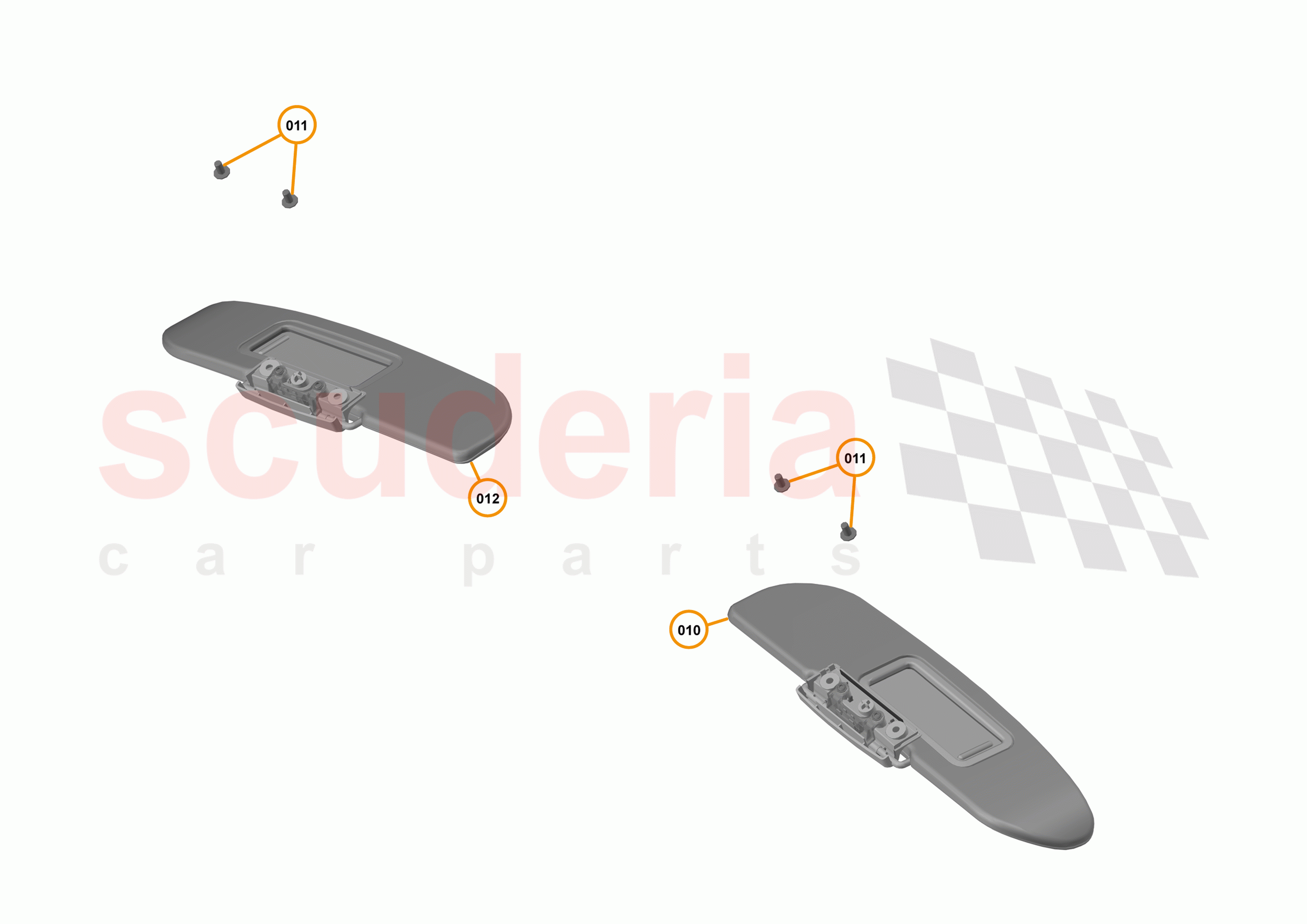 49 - INTERIOR SYSTEMS - 49.19 - SUNVISOR of McLaren McLaren 720S Coupe