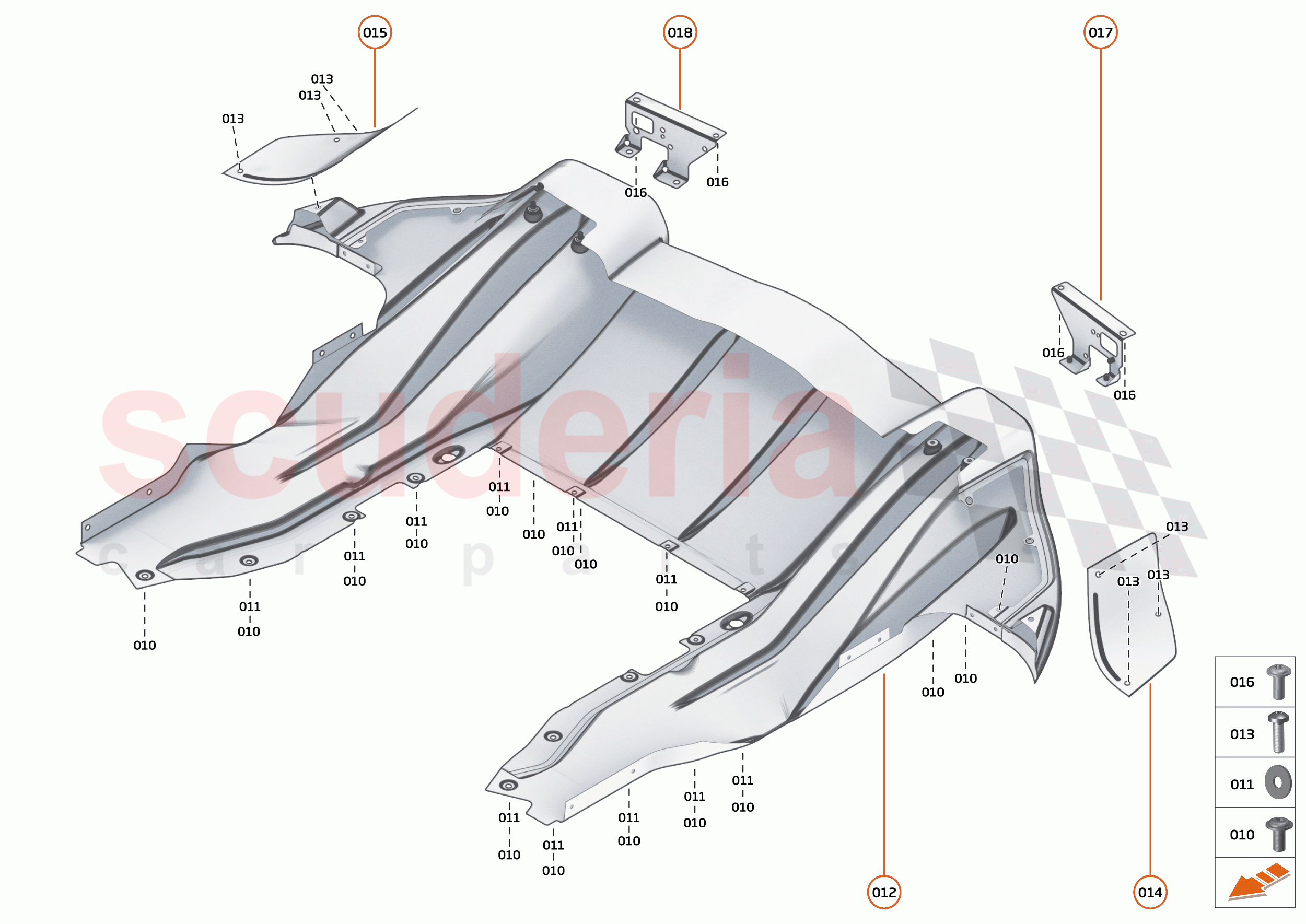 12 - DUCTS, VENTS AND FLOORS - 12.5 - REAR NON-STRUCTURAL FLOORS of McLaren McLaren 620R