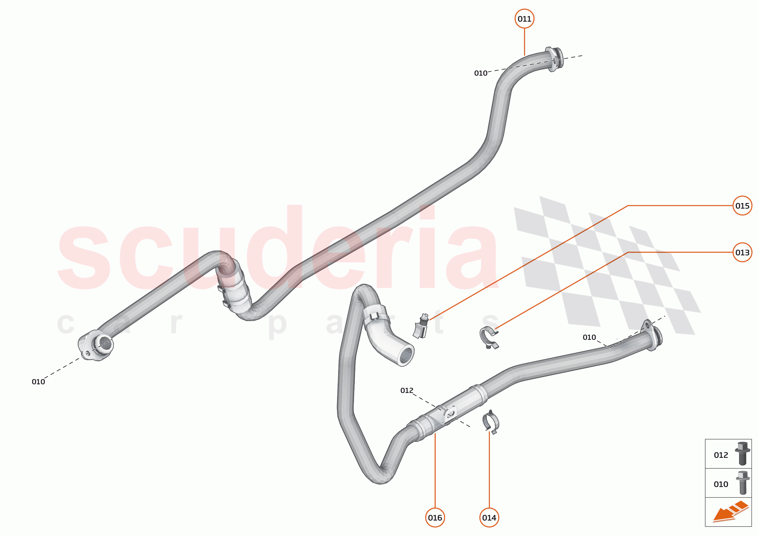 34 - TRANSMISSION COOLING SYSTEM - REAR - 34.1 - TRANS COOLER FEED + RETURN - REAR of McLaren McLaren Senna GTR