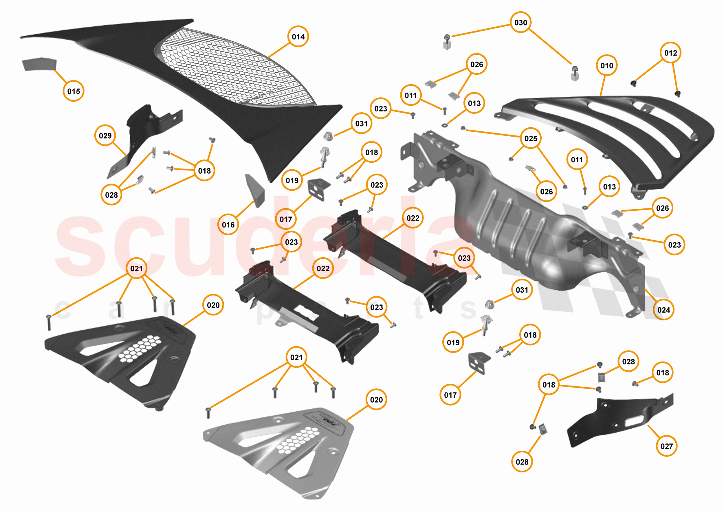 6 - PANELS - 6.4 - ENGINE BAY PANELS of McLaren McLaren 720S Coupe