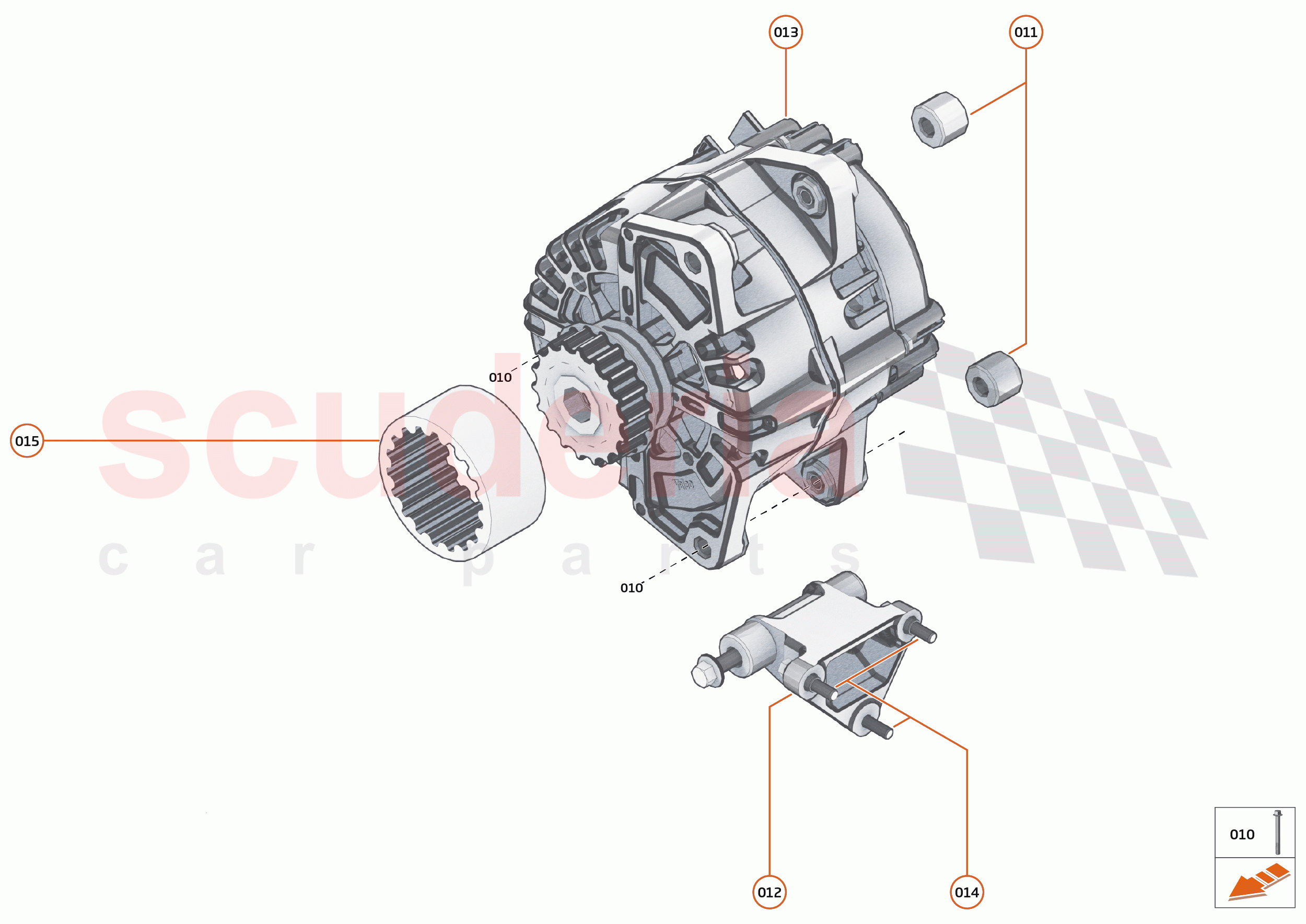 33 - ENGINE - 33.13 - ALTERNATOR of McLaren McLaren 600LT