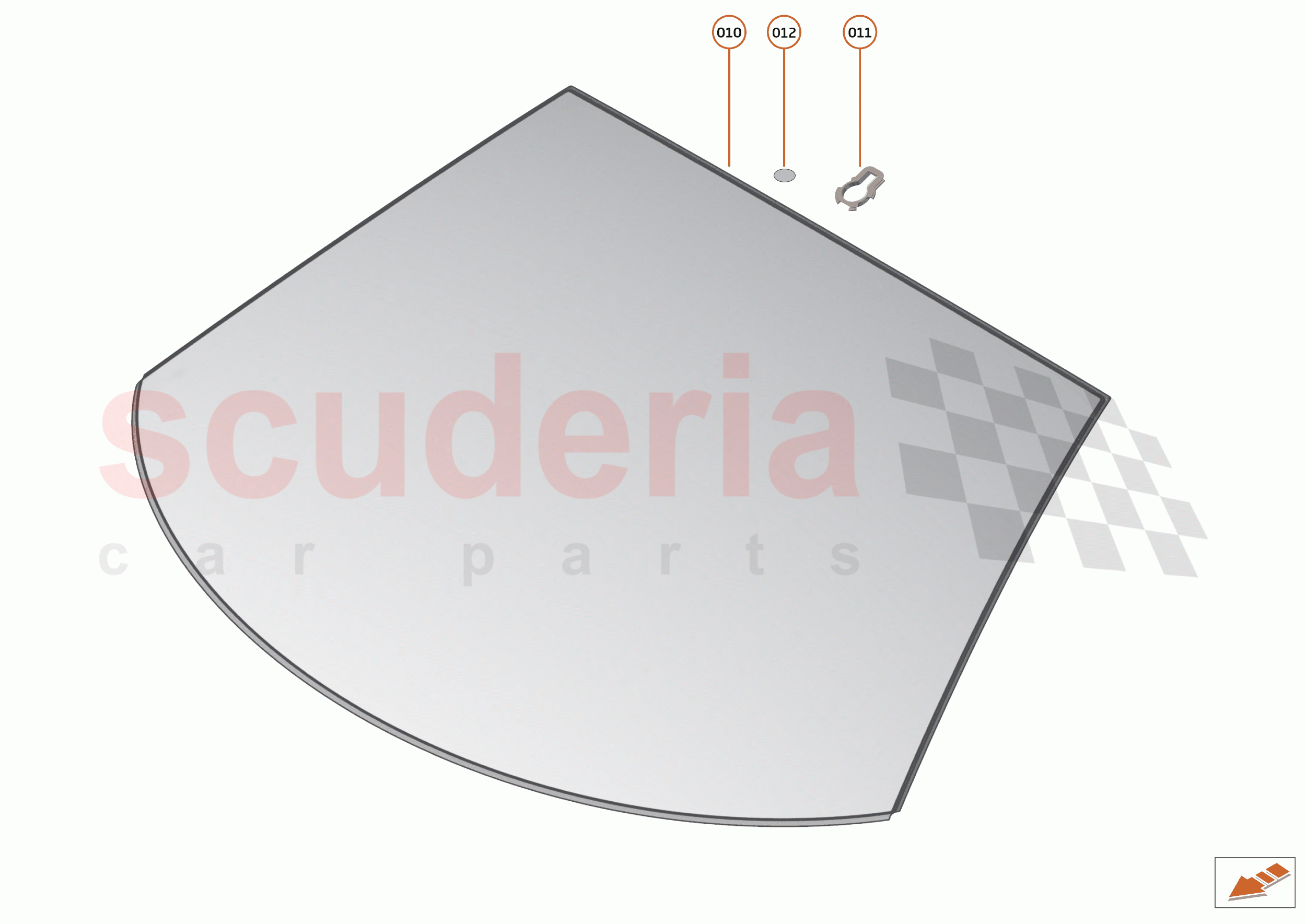 12 - GLAZING - 12.1 - WINDSCREEN of McLaren McLaren 765LT Spider