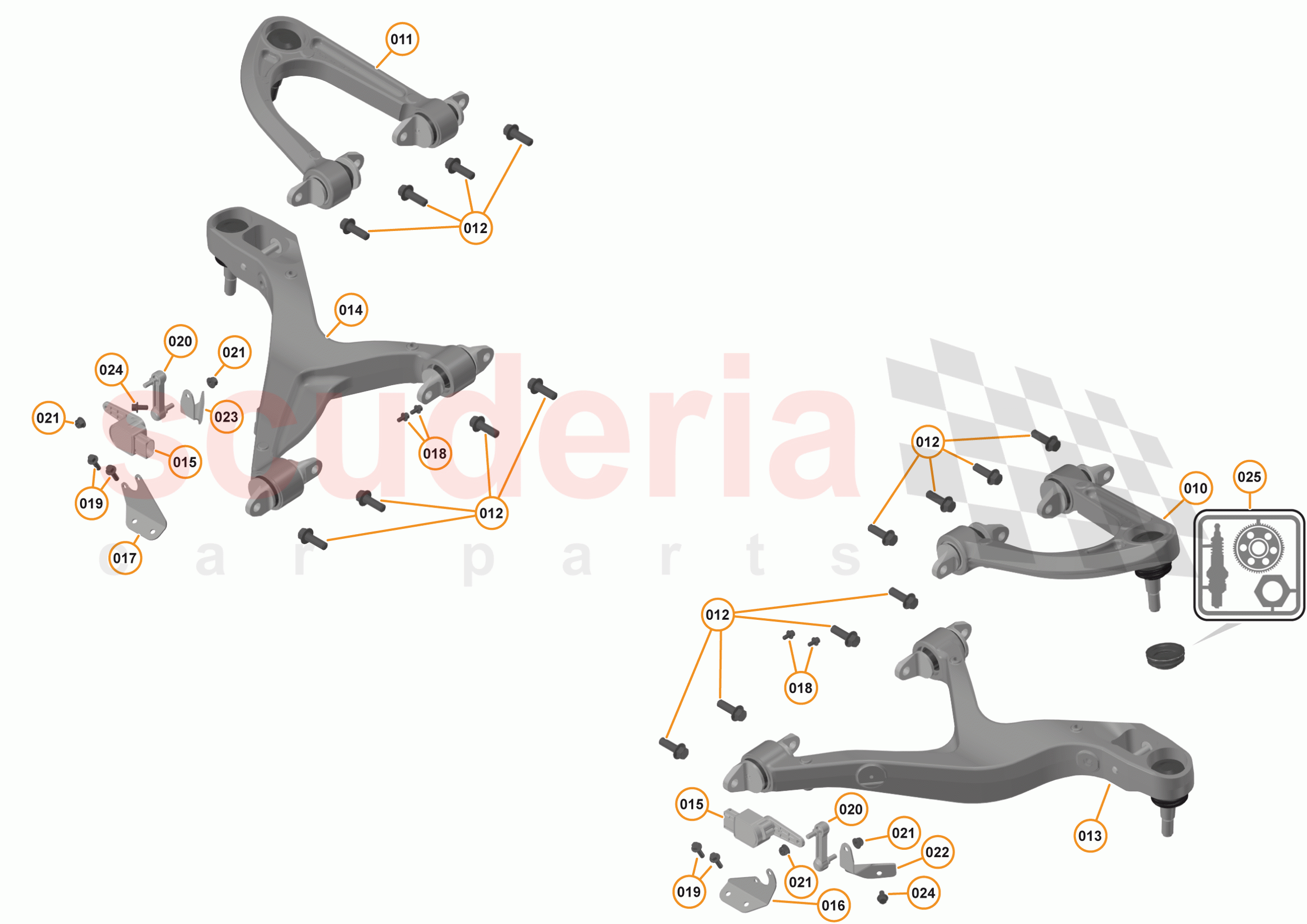 16 - SUSPENSION - FRONT - 16.3 - TRANSVERSE LINKS FRONT of McLaren McLaren 570S Coupe