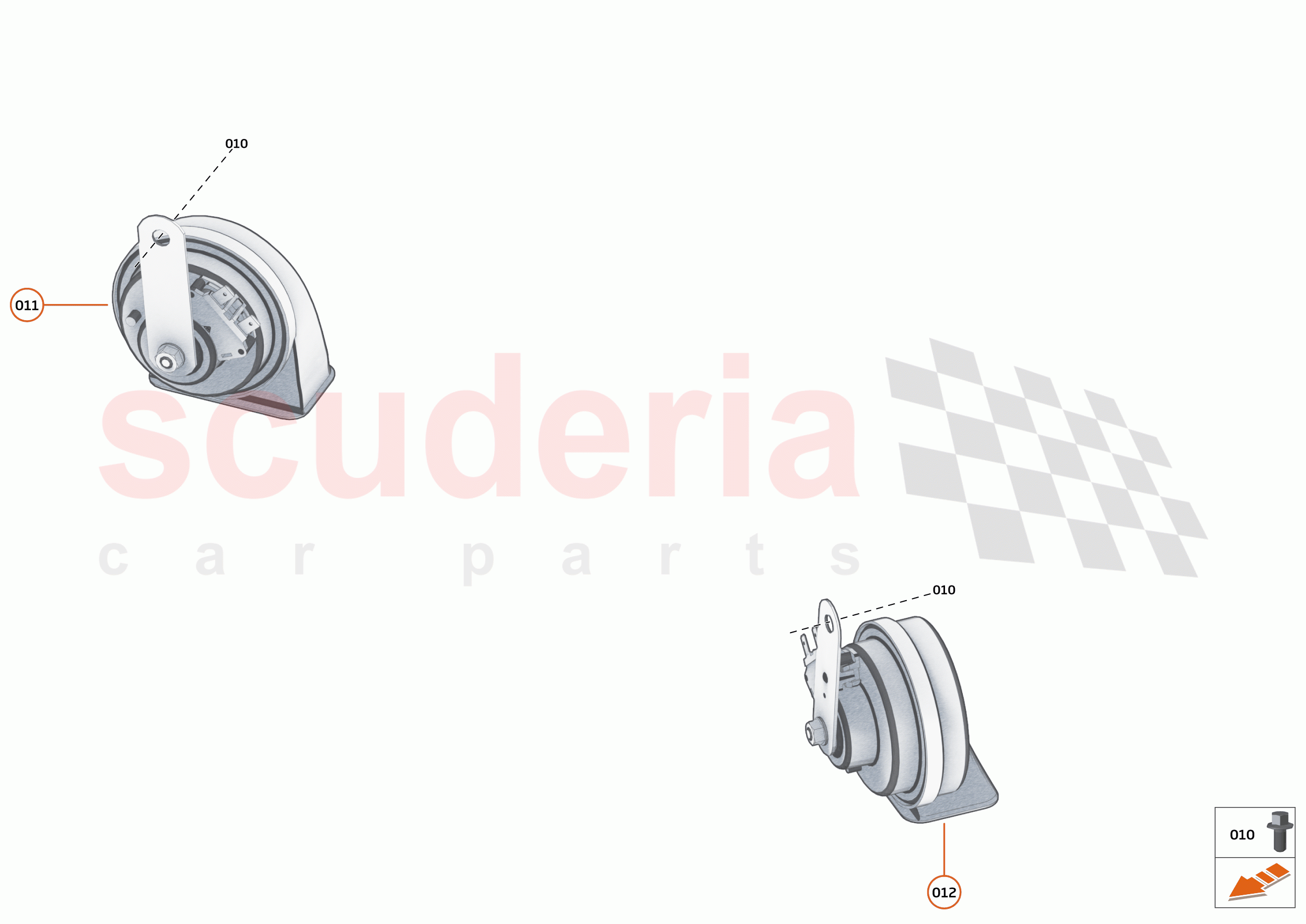 44 - ELECTRICAL HARDWARE - 44.3 - HORN of McLaren McLaren 600LT