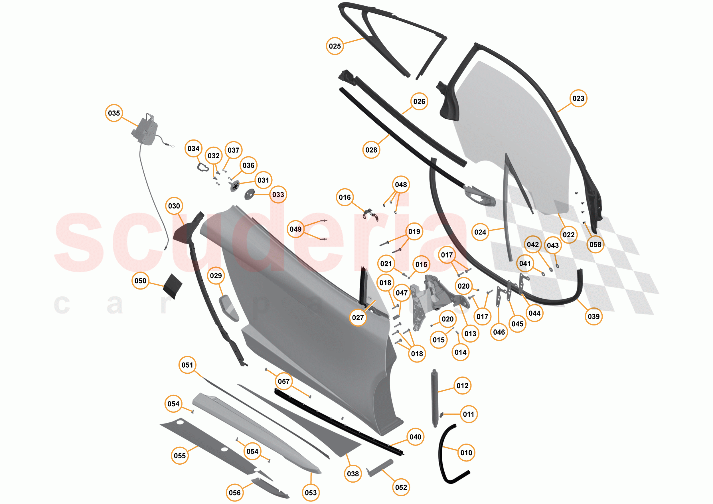 3 - A3 -CLOSURES - 3.3 - 02 - DOOR RH - EXTERNAL of McLaren McLaren 675LT Coupe