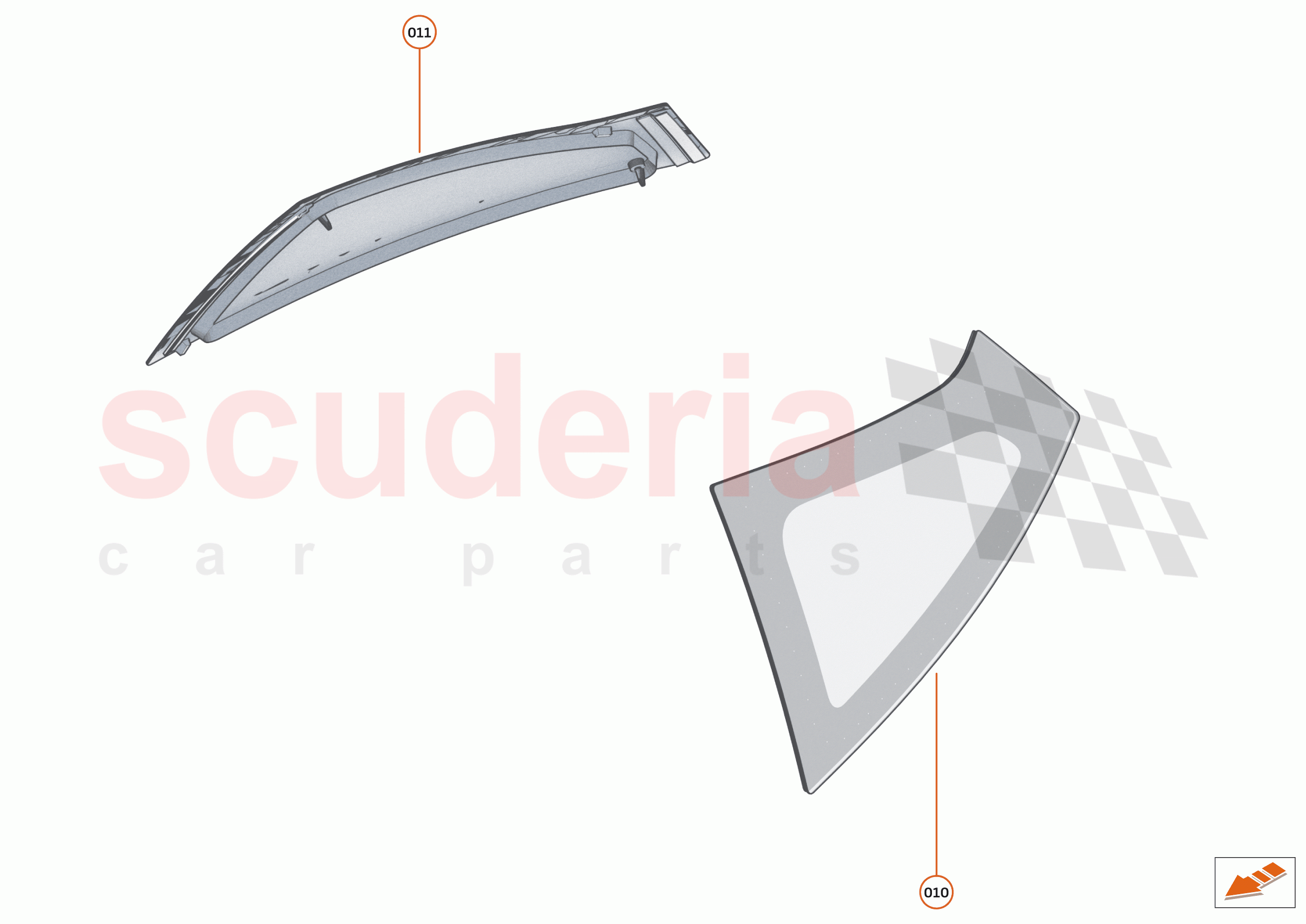 12 - GLAZING BODY - 12.3 - QTR GLASS of McLaren McLaren Artura