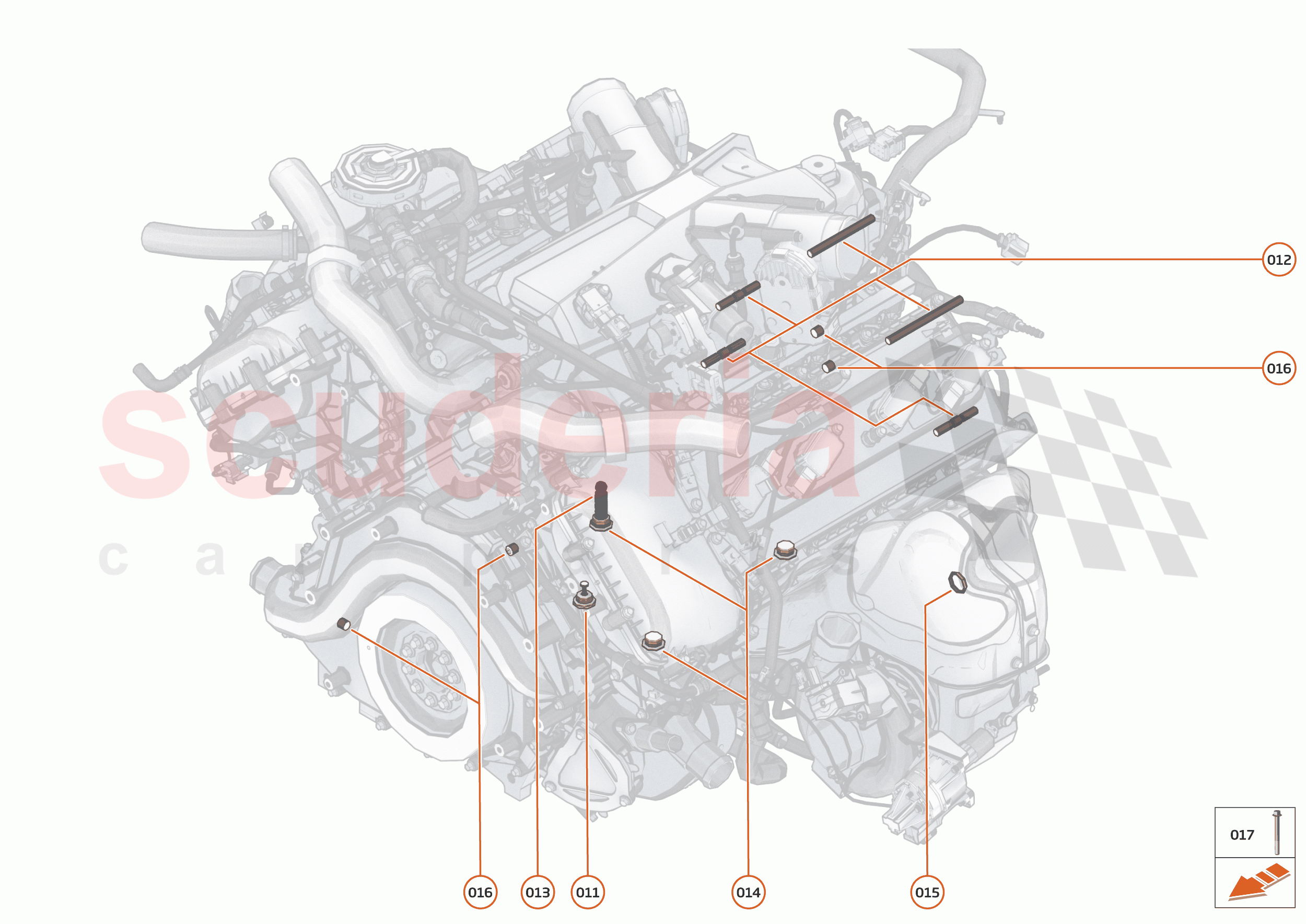 35 - ENGINE - 35.9 - POWER UNIT ASSEMBLY & CYLINDER BLOCK HARDWARE of McLaren McLaren 765LT Spider