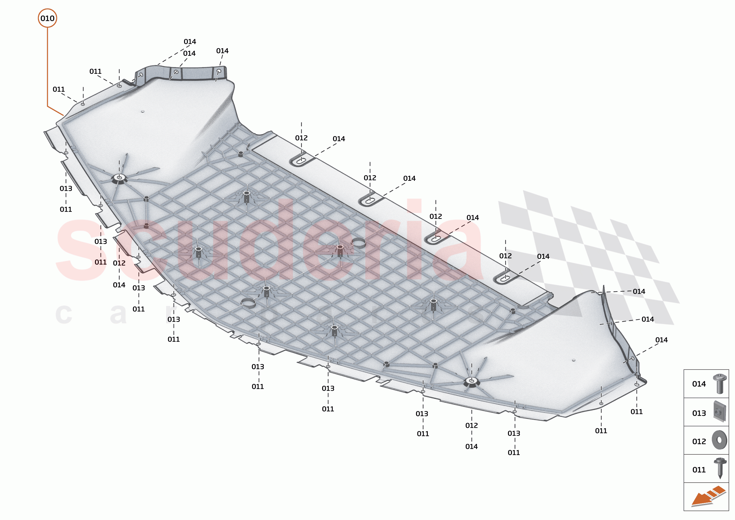16 - DUCTS VENTS AND FLOORS - 16.4 - FRONT NON STRUCTURAL FLOORS of McLaren McLaren Artura