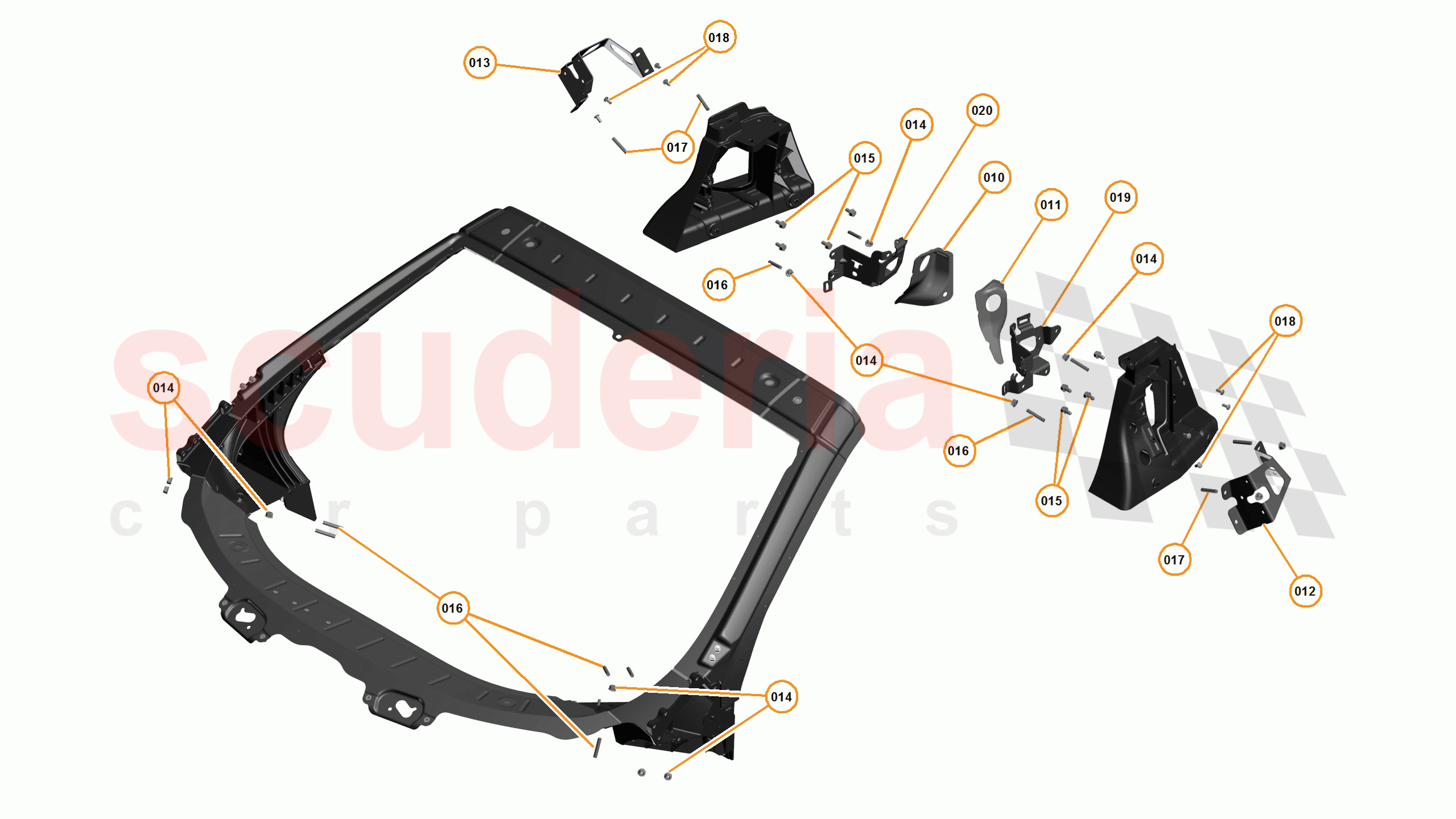 1 - A1 - BODY STRUCTURES - 1.4 - 04 - TUB UPPER of McLaren McLaren 12C Spider