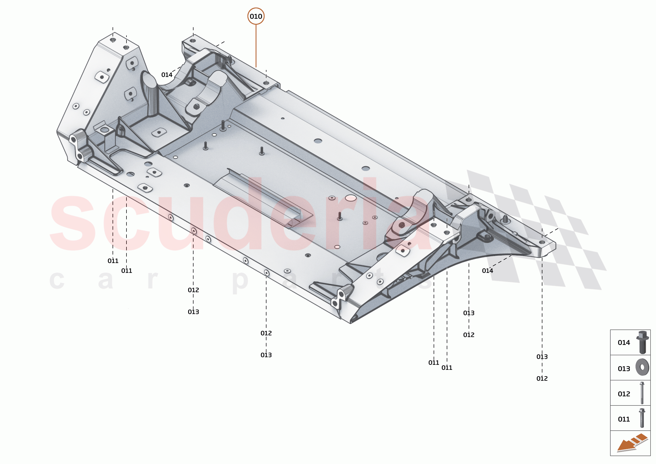 1 - FRONT STRUCTURES - 1.2 - FRONT SUBFRAME of McLaren McLaren 720S Spider