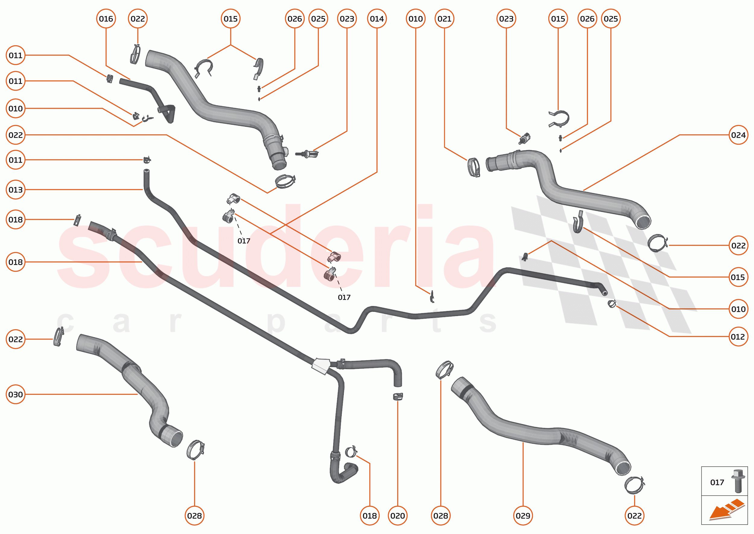 31 - COOLING SYSTEM - 31.1 - HIGH TEMPERATURE CIRCUIT & PIPES of McLaren McLaren Senna