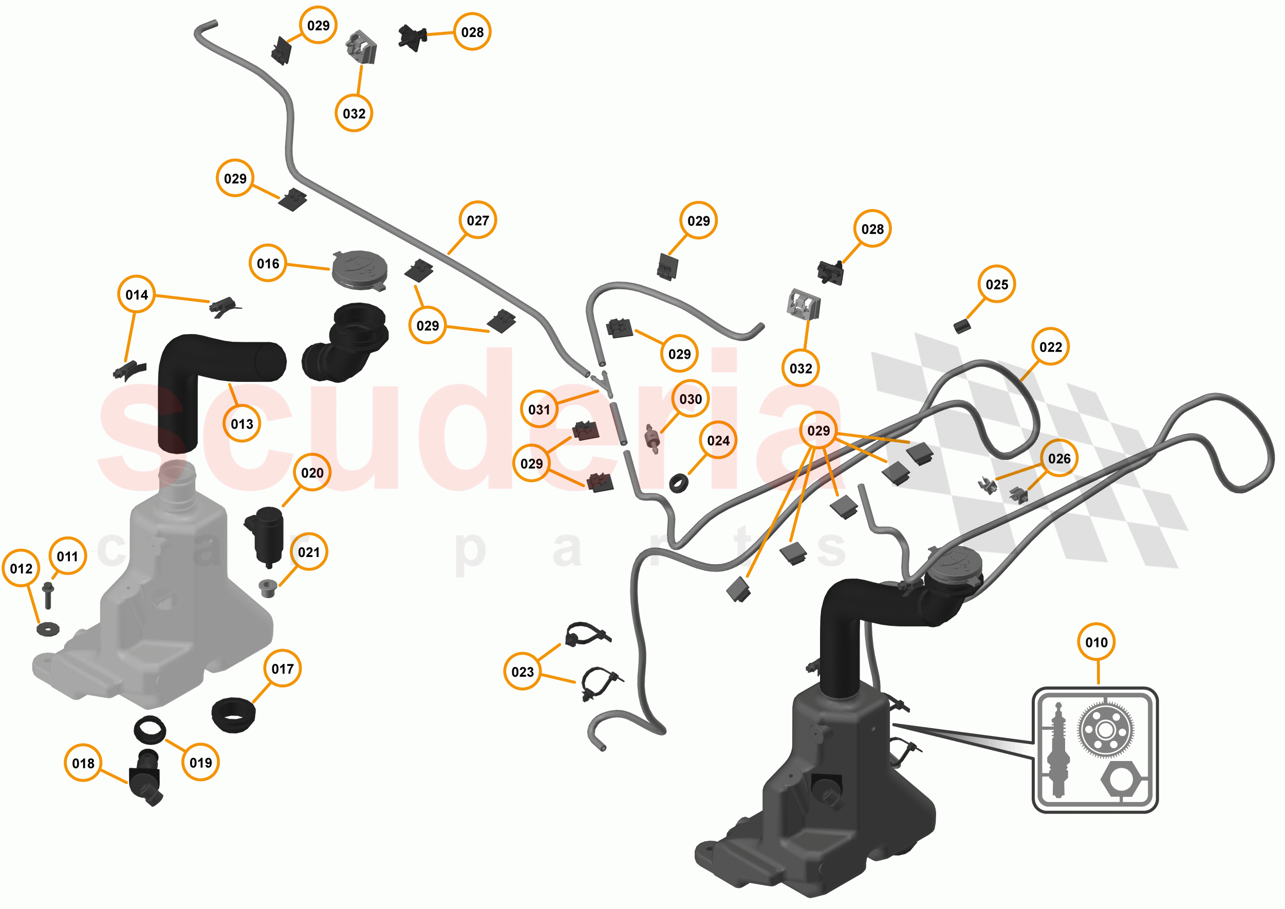 13 - WIPERS & WASHER SYSTEM - 13.1 - WASHER SYSTEM of McLaren McLaren 720S Coupe