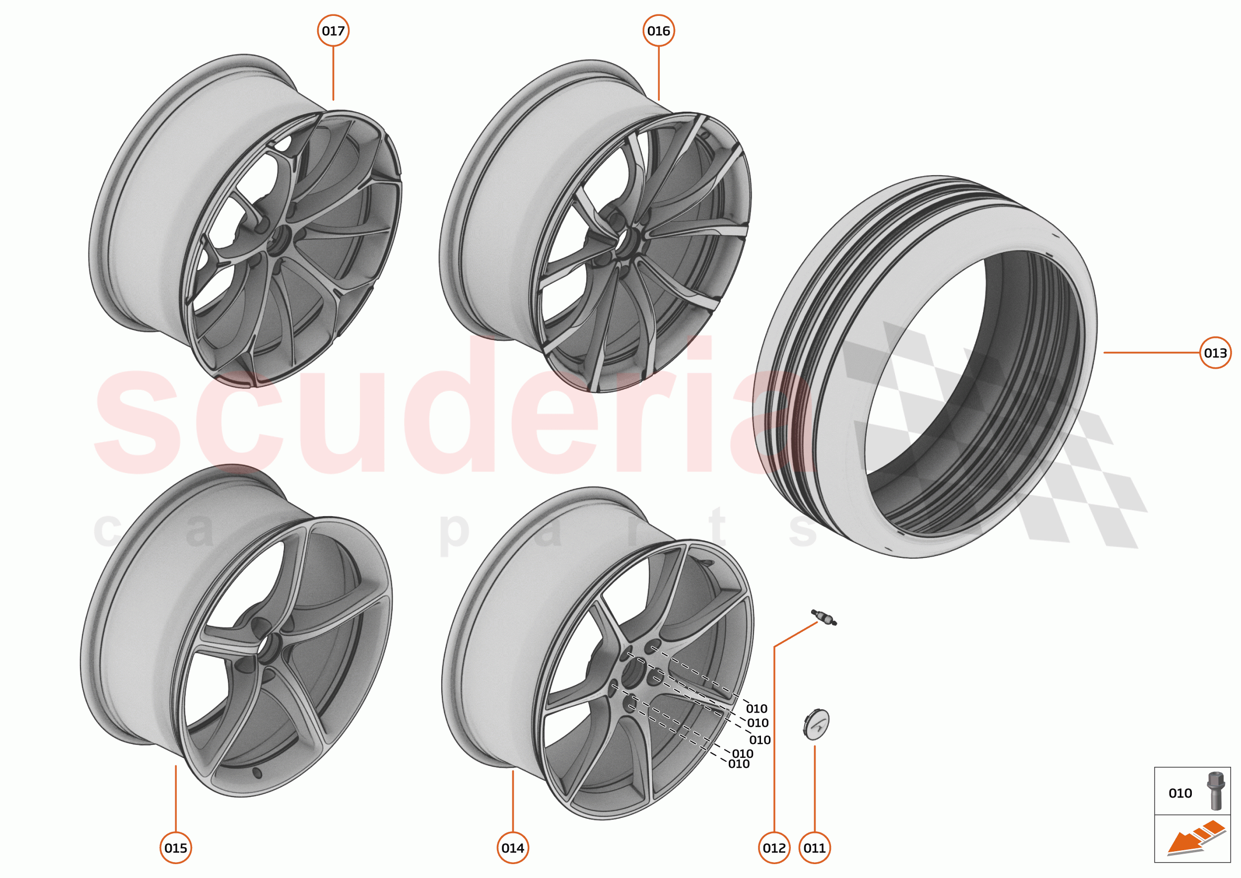 19 - SUSPENSION - 19.12 - WHEEL AND TYRE ASSEMBLIES REAR of McLaren McLaren Artura