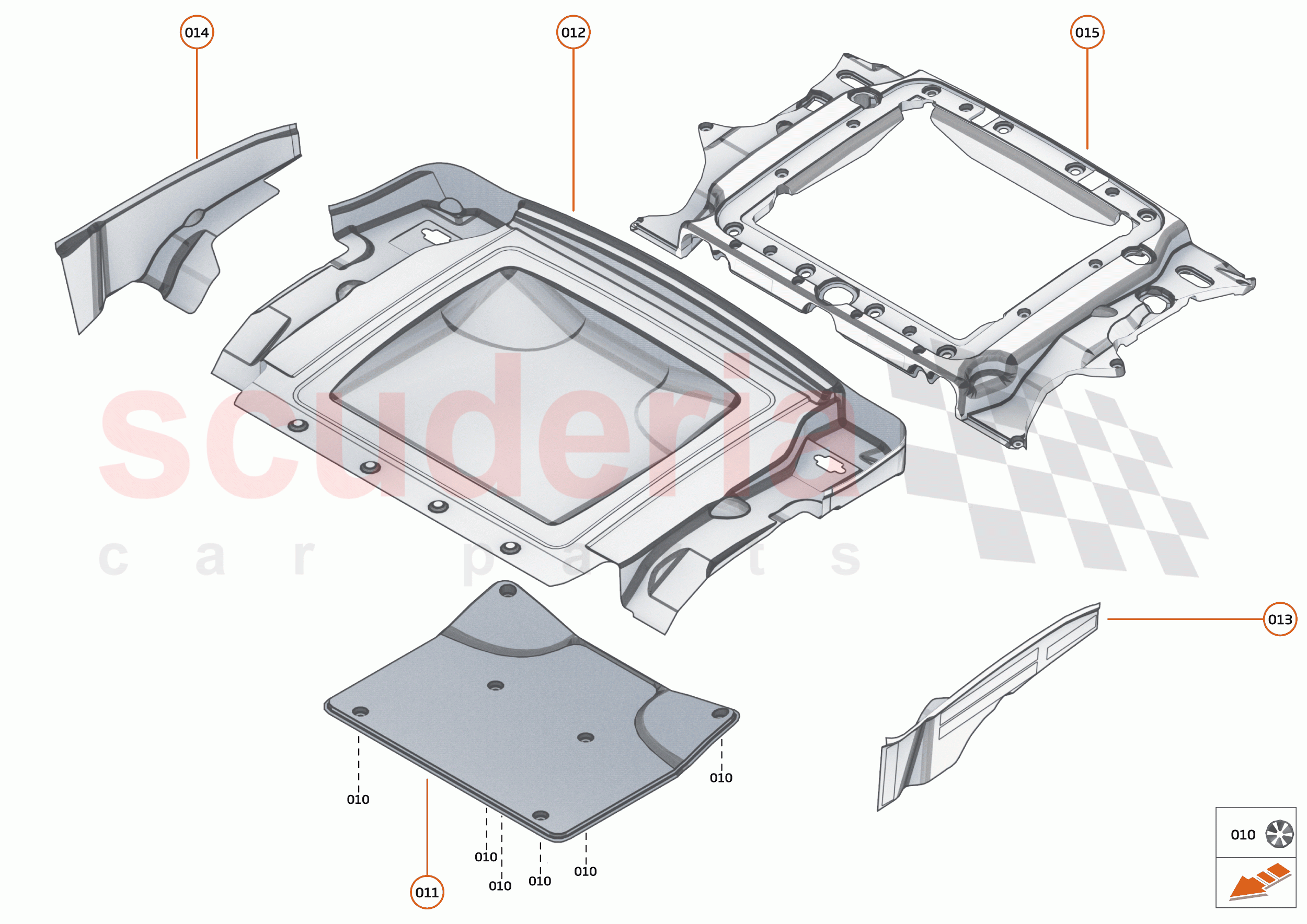 6 - PANELS - 6.4 - BULKHEAD of McLaren McLaren 765LT Spider