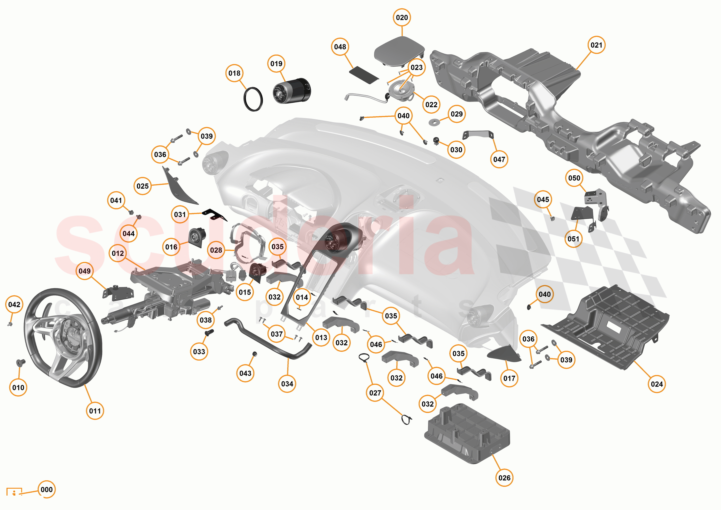 28 - N1 - FACIA - 28.1 - 01 - FACIA - STEERING AND MISC of McLaren McLaren 675LT Coupe